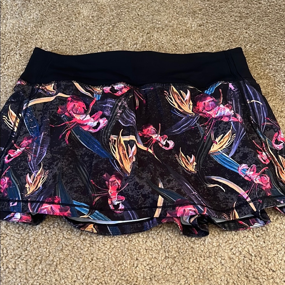 Lululemon Veiled Floral Golf Skirt